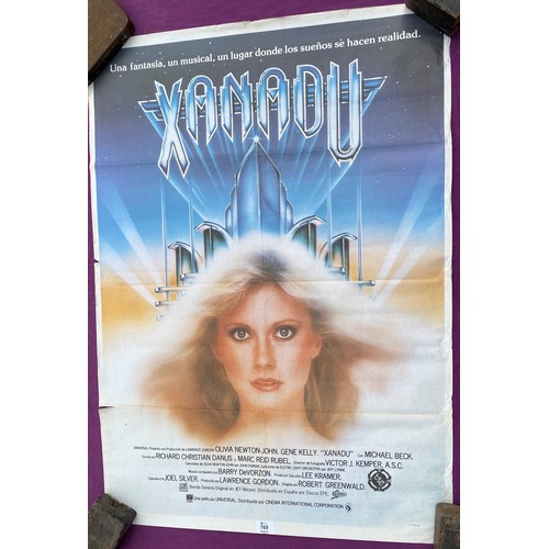 769 - Original film poster, Xanadu featuring Olivia Newton John  / All lots are located at The Barn, Hamps... 