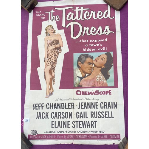 779 - Original film poster, The Story of the Tattered Dress featuring Jeff Chandler  / All lots are locate... 