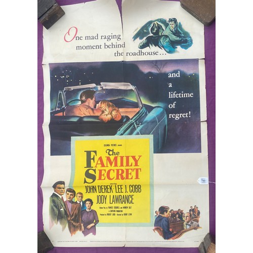 780 - Original film poster, The Family Secret featuring John Derek and Lee J Cobb  / All lots are located ... 