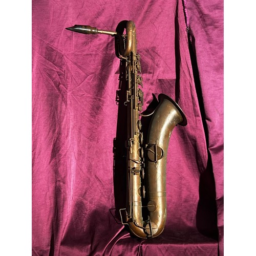 792 - Vintage 19th century Saxaphone, 100cm (h) / All lots are located at The Barn, Hampstead Farm, Nr Hen... 