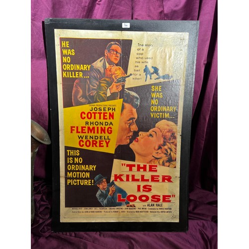 794 - Original City of Fears film poster on board, featuring Alan Hale / All lots are located at The Barn,... 