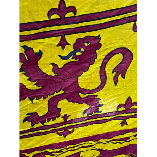 811 - A large original Royal Standard flag, originally from Windsor, minor wear and frayed edge, good clol... 