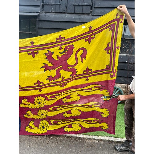 811 - A large original Royal Standard flag, originally from Windsor, minor wear and frayed edge, good clol... 