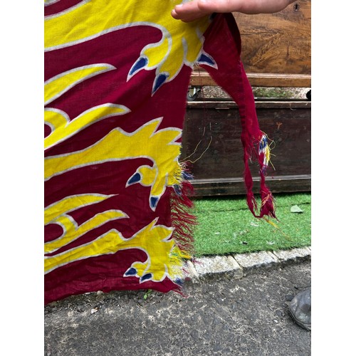 813 - A large original Royal Standard flag, originally from Windsor, minor wear to one corner, good clolou... 