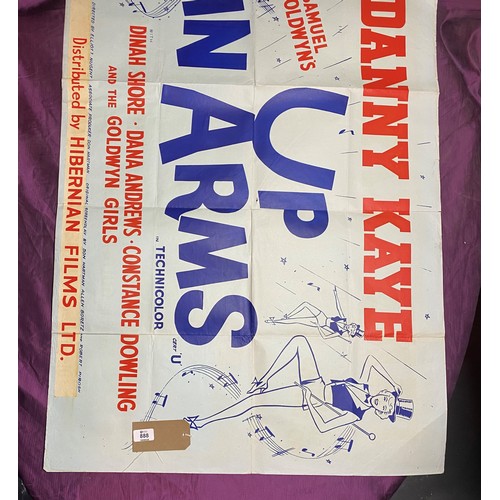 888 - Original film poster, Up in Arms featuring Dianah Shore  / All lots are located at The Barn, Hampste... 