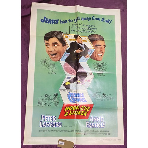 893 - Original film poster, Hook, Line and Sinker featuring Peter Lawford and Anne Francis  / All lots are... 