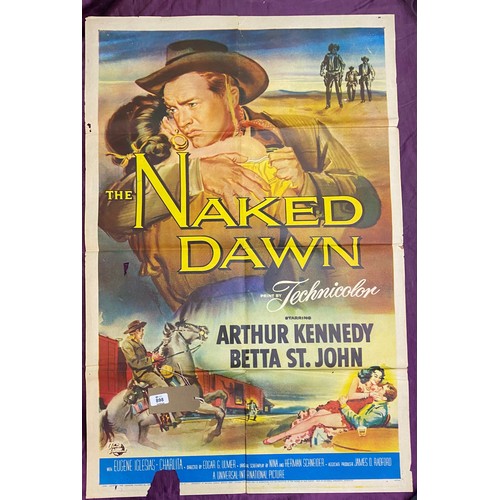 898 - Original film poster, The Naked Dawn featuring Arthur Kennedy and Betty St.John  / All lots are loca... 