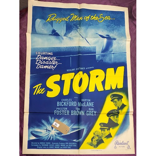 904 - Original film poster, The Storm featuring Charles Bickford  / All lots are located at The Barn, Hamp... 