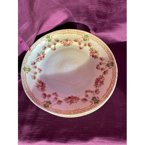 757 - Floral saucers, possibly to match lot 745  / All lots are located at The Barn, Hampstead Farm, Nr He... 