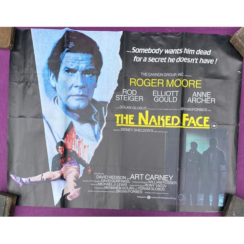 773 - Original film poster, The Naked Face featuring Roger Moore  / All lots are located at The Barn, Hamp... 