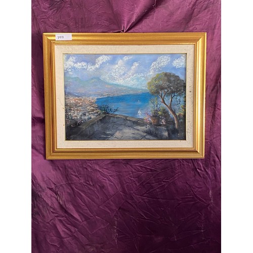 788 - A 20th century accomplished oil painting of the Amalfi Coast / All lots are located at The Barn, Ham... 