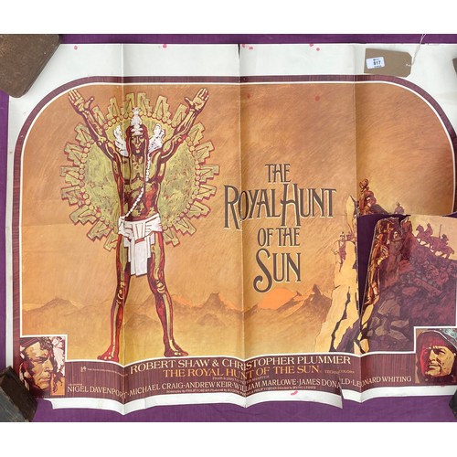 817 - Original film poster, The Royal Hunt of the Sun featuring Robert Shaw and Christopher Plummer  / All... 