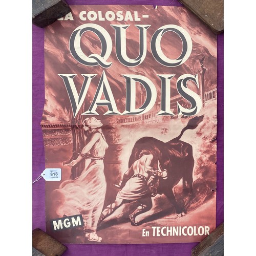 818 - Original film poster, La Colosal Quo Vadis  / All lots are located at The Barn, Hampstead Farm, Nr H... 