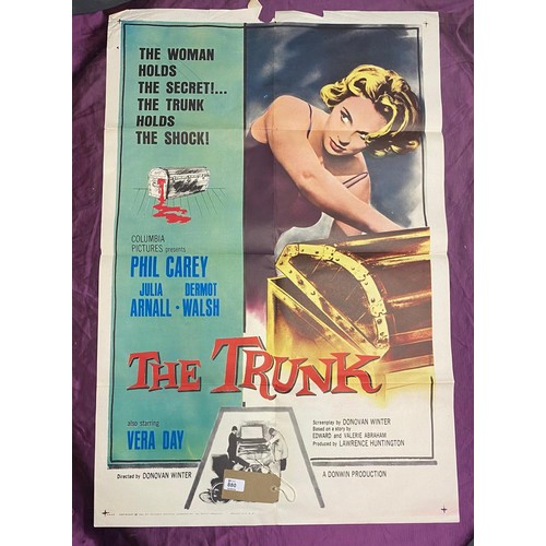 880 - Original film poster, The Trunk featuring Phil Grey and Julia Dermot  / All lots are located at The ... 