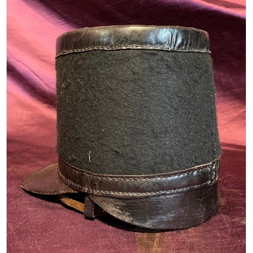 681 - A 19th century style theatrical peaked cap to a Victorian rifle company / All lots are located at Th... 