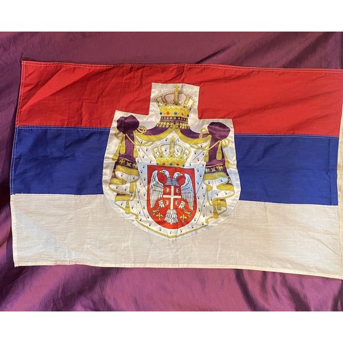 815 - A pre-war Serbian flag / All lots are located at The Barn, Hampstead Farm, Nr Henley on Thames, Oxfo... 