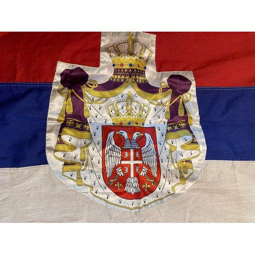 815 - A pre-war Serbian flag / All lots are located at The Barn, Hampstead Farm, Nr Henley on Thames, Oxfo... 