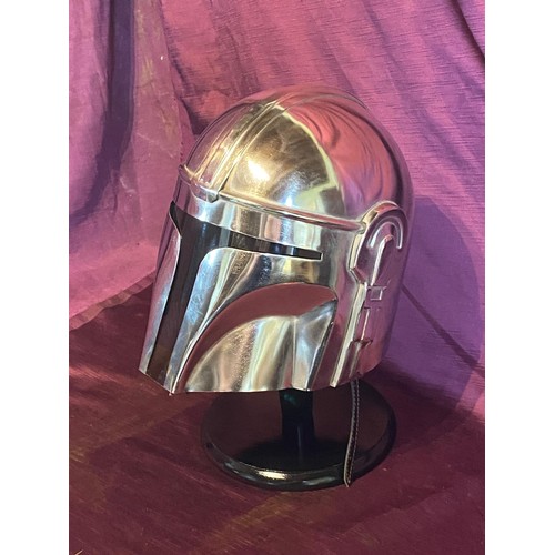 919 - A movie prop promotional helmet replica for the Star Wars Mandalorian / All lots are located at The ... 