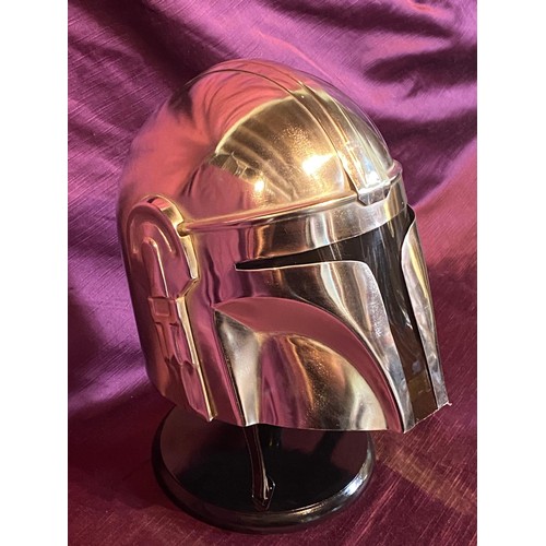 919 - A movie prop promotional helmet replica for the Star Wars Mandalorian / All lots are located at The ... 