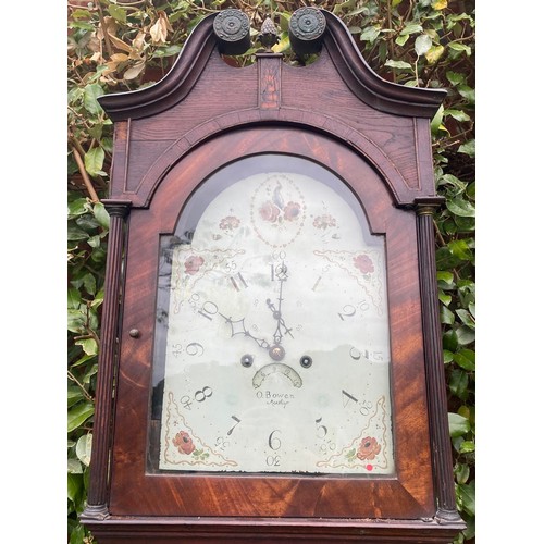 938 - 18th century longcase clock, made by O. Bowen of Merthyr / All lots are located at The Barn, Hampste... 