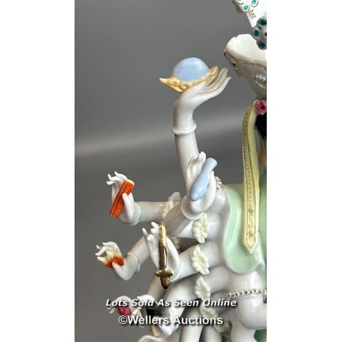 12 - A large porcelain figurine of a goddess 