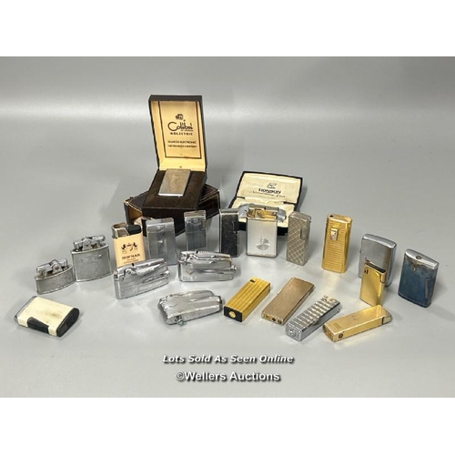 33 - Collection of vintage lighters including Ronson, Calibri and Royal Musical (22) / AN5