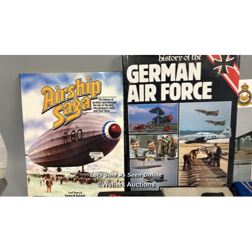 39 - Thirteen military and airship related books including The Hindenburg by Michael M. Mooney / AN7