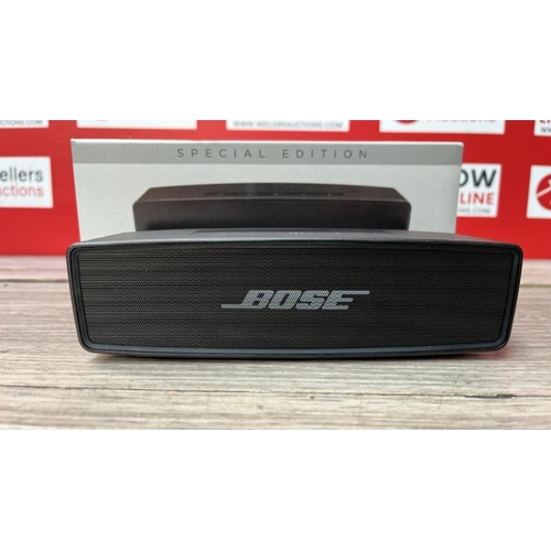 8504 - BOSE SOUNDLINK MINI 2 SE SPEAKER / APPEARS TO BE NEW, OPEN BOX / POWERS UP, CONNECTS AND PLAYS MUSIC... 