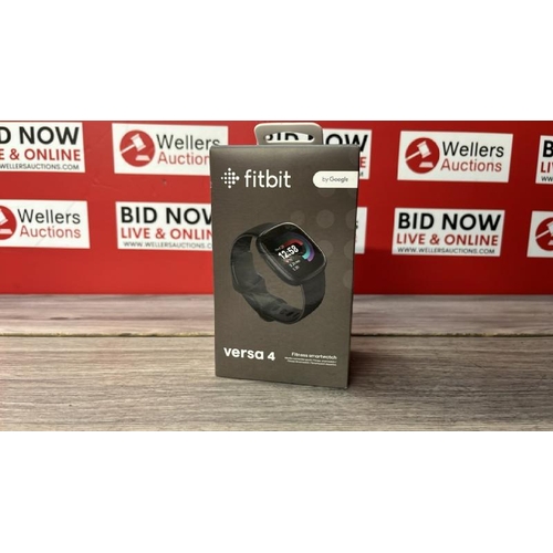 8531 - FITBIT VERSA 4 BLACK FITNESS TRACKER WATCH / NEW & SEALED / T2