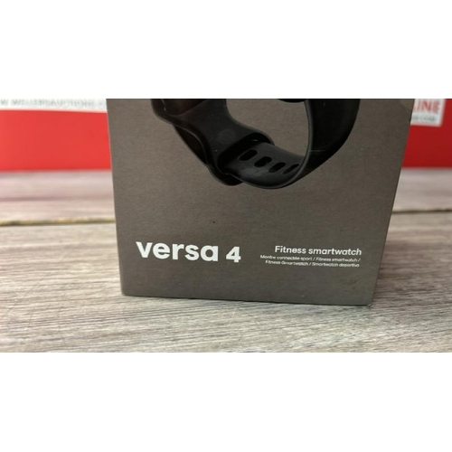 8531 - FITBIT VERSA 4 BLACK FITNESS TRACKER WATCH / NEW & SEALED / T2