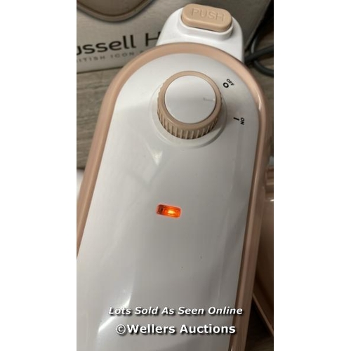 4109 - RUSSELL HOBBS STEAM & CLEAN UPRIGHT STEAM MOP IN BLUSH PINK, 1.4KW 350ML WATER TANK WITH REMOVABLE F... 