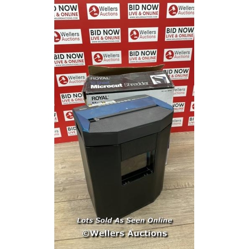 4148 - ROYAL 1005MC MICRO-CUT 10 SHEET SHREDDER / UNTESTED / WITHOUT POWER SUPPLY / SIGNS OF USE /