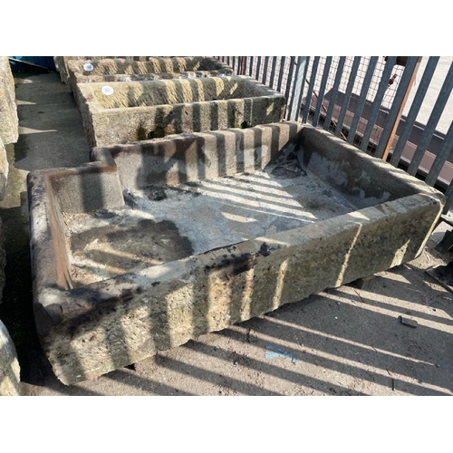 694 - A huge stone trough, 220cm w x 136cm d