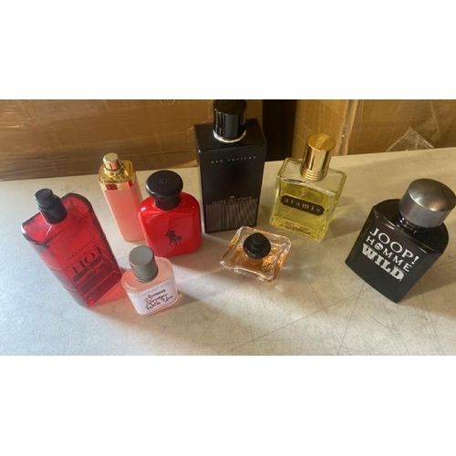 4517 - BAG OF PART USED PERFUMES AND FRAGRANCES INCL. HUGO BOSS, POLO, DAVIDOFF, JOOP! AND LANCOME