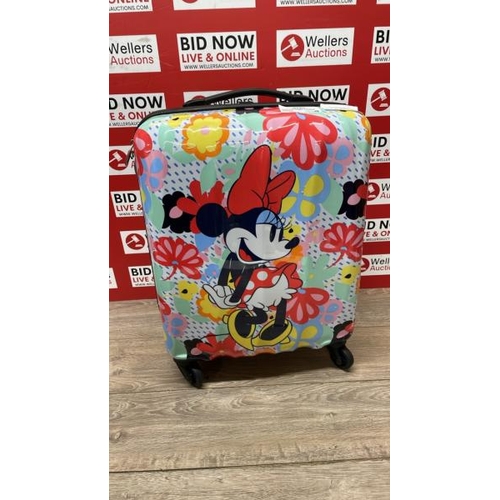 8010 - AMERICAN TOURISTER DISNEY CARRY ON HARDSIDE SPINNER CASE / MINIMUM SIGNS OF USE / F1