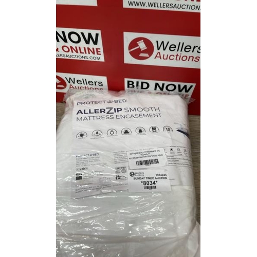 8034 - ALLERZIP MATTRESS CASE KING    / SIGNS OF USE / B3