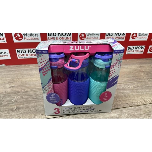 8055 - ZULU KIDS TRITAN WATERBOTTLE 511ML, 3 PACK / MINIMAL SIGNS OF USE / B3