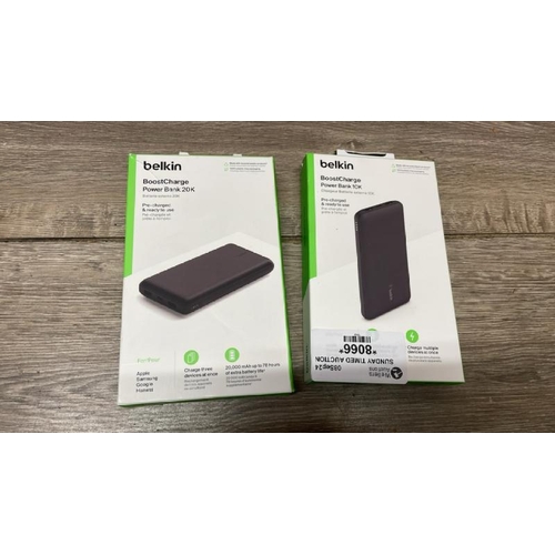 8066 - BELKIN POWERBANKS 2PK     / MINIMAL SIGNS OF USE / B5