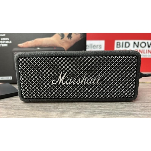 8501 - MARSHALL EMBERTON II BLUETOOTH WIRELESS SPEAKER / MINIMAL SIGNS OF USE / POWERS UP / CONNECTS AND PL... 