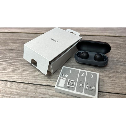 8525 - SONY WF-C700N NOISE CANCELLING IN-EAR HEADPHONES / POWERS UP, CONNECTS & PLAYS MUSIC / WITH BOX / MI... 