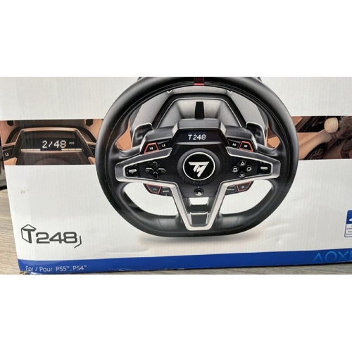 8545 - T-248 THRUSTMASTER GAMING STEERING WHEEL FOR PC, PS4 & PS5 / MINIMAL SIGNS OF USE / NOT FULLY TESTED... 