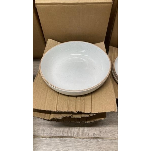 4037 - OVER & BACK STONEWARE DINNERWARE SET / NEW BUT ONE PLATE CHIPPED / SEE IMAGES / F18