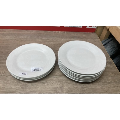 4042 - E/D DINNER PLATE 12PK     / NEW WITH MARKS / F19