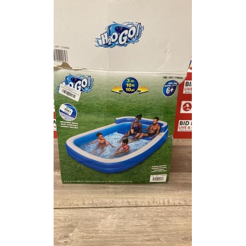 4081 - H2OGO! FAMILY LOUNGE INFLATABLE POOL / SIGNS OF USE / A1