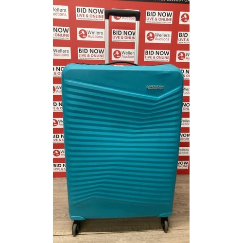 4087 - AMERICAN TOURISTER JETDRIVER LARGE 4 WHEEL SPINNER CASE / SIGNS OF USE / COMBINATION UNLOCKED / (241... 