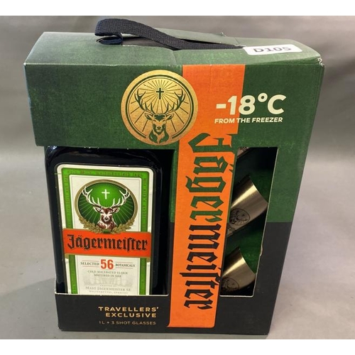 9504 - HERBAL LIQUOUR INCLUDE 3X SHOT GLASSES JAGERMEIFTER