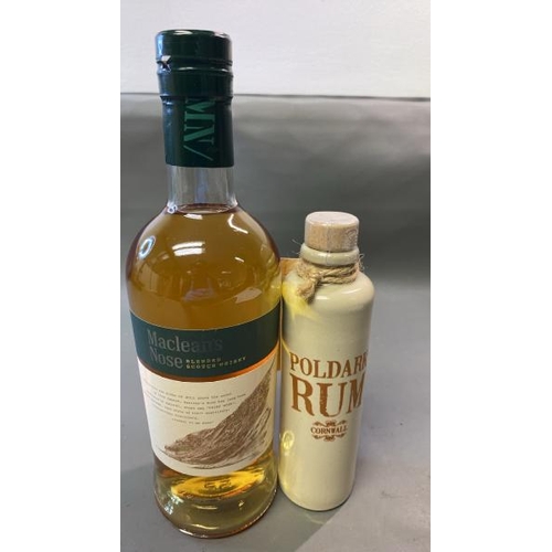 9514 - POLDARK RUM CORNWALL 20CL + MACLEANS NOSE BLENDED SCOTCH WHISKY 70CL