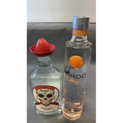 9518 - CIROC MANGO FLAVOUED VODKA 70CL + SIERRA TEQUILA LIMITED EDITION 700ML