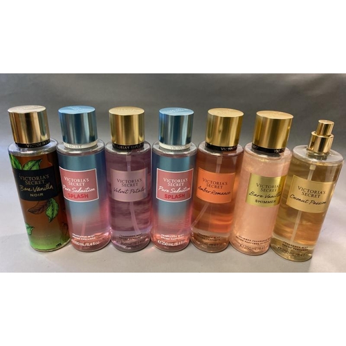 9563 - 7 VICTORIA'S SECRET FRAGRANCE 250ML INCL. PURE SEDUCTION SPLASH 2X + BARE VANILLA SHIMMER + AMBER RO... 