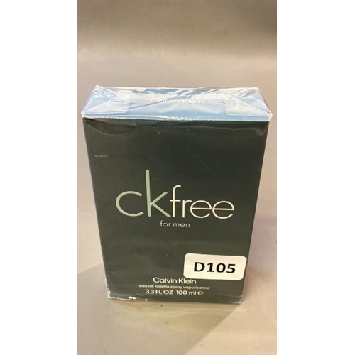 9567 - CALVIN KLEIN CK FREE FOR MEN  100ML - BRAND NEW